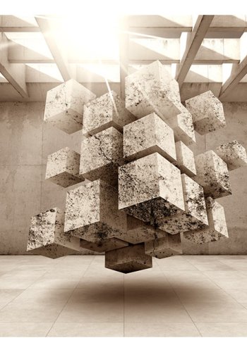 ARTGEIST Fototapet af flyvende geometri - Prison of the Space (flere strrelser)