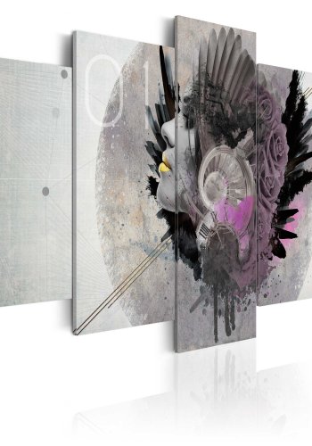 ARTGEIST Unusual Woman - Abstrakt billede med kvinde trykt p lrred - Flere strrelser