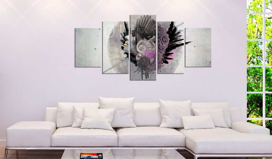 ARTGEIST Unusual Woman - Abstrakt billede med kvinde trykt p lrred - Flere strrelser