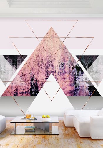 ARTGEIST Fototapet - Gate to Paradise, geomeriske figurer i feminine farver (flere strrelser)