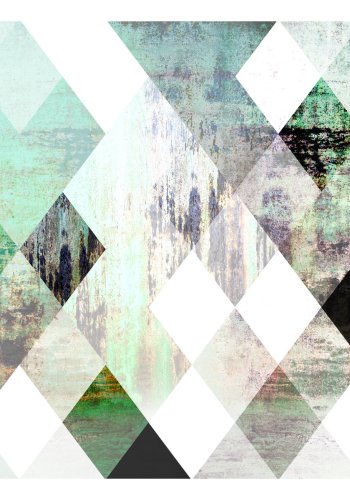 ARTGEIST Fototapet - Rhombic Chessboard (Green), anderledes skak (flere strrelser)