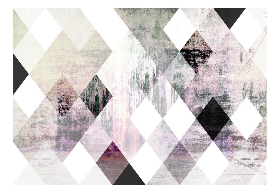 ARTGEIST Fototapet - Rhombic Chessboard (Pink) anderledes skakbrt (flere strrelser)