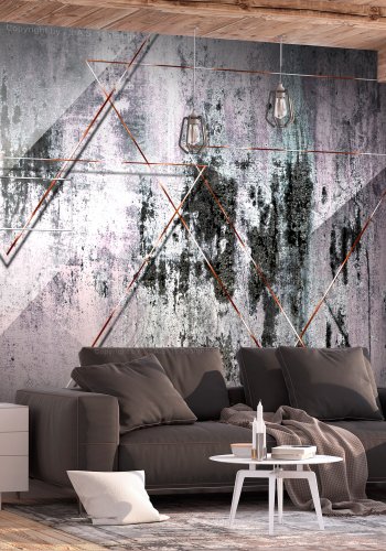 ARTGEIST Fototapet - Geometric Wall, r geometri (flere strrelser)
