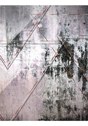 ARTGEIST Fototapet - Geometric Wall, r geometri (flere strrelser)