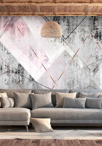ARTGEIST Fototapet - Triangular Perspective, traingulrt og rt (flere strrelser)