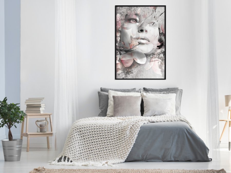 ARTGEIST Plakat med ramme - Lady in the Flowers