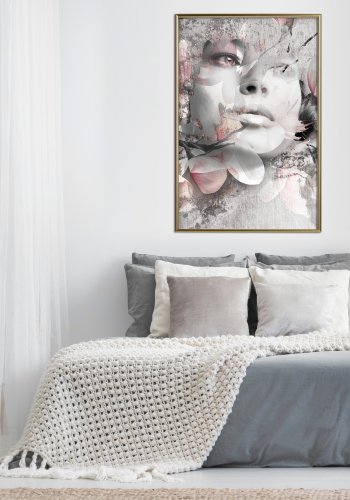 ARTGEIST Plakat med ramme - Lady in the Flowers