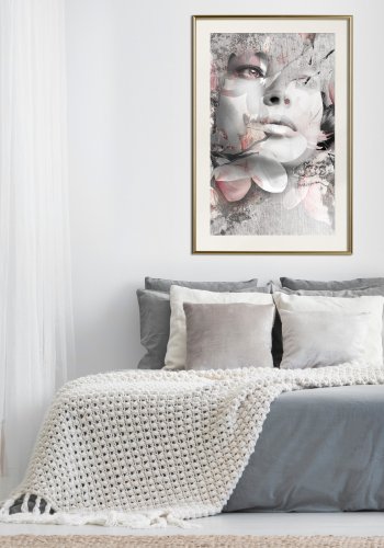 ARTGEIST Plakat med ramme - Lady in the Flowers