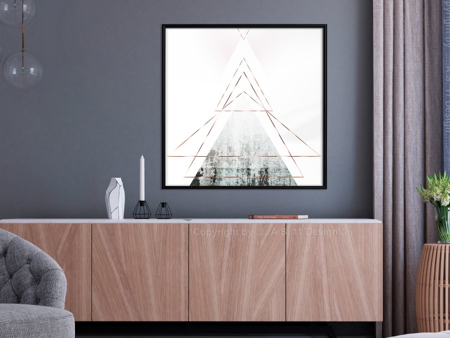 ARTGEIST Plakat med ramme - Snow-Capped Peak (Square)