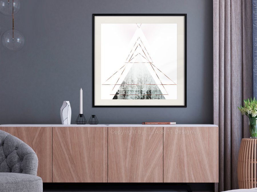 ARTGEIST Plakat med ramme - Snow-Capped Peak (Square)