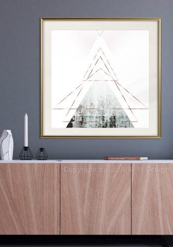 ARTGEIST Plakat med ramme - Snow-Capped Peak (Square)