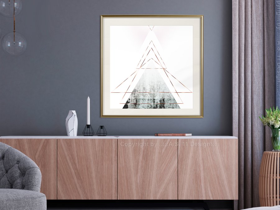 ARTGEIST Plakat med ramme - Snow-Capped Peak (Square)