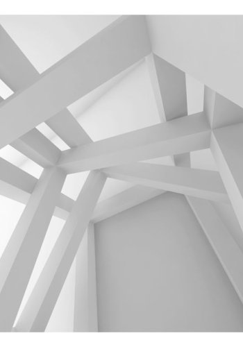 ARTGEIST Fototapet af kusnt med 3D-effekt - White Construction (flere strrelser)