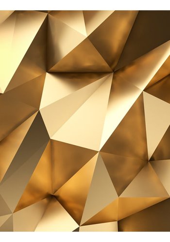 ARTGEIST Fototapet af gylden 3D kunst - Golden Dome (flere strrelser)