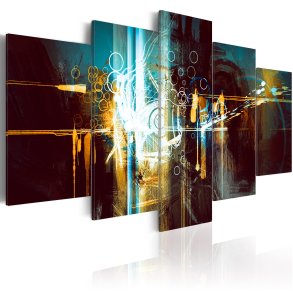 ARTGEIST Stellar Chariot - Kunstnerisk abstrakt billede trykt p lrred - Flere strrelser