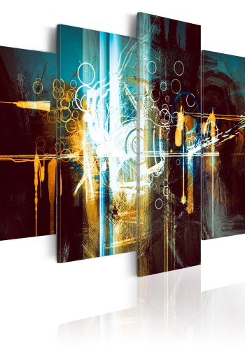 ARTGEIST Stellar Chariot - Kunstnerisk abstrakt billede trykt p lrred - Flere strrelser