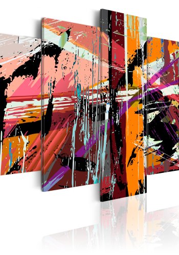 ARTGEIST Artistic Madness - Kunstnerisk abstrakt billede trykt p lrred - Flere strrelser