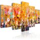 ARTGEIST Amber Garden - Kunstnerisk billede med rav-blomster trykt p lrred - Flere strrelser