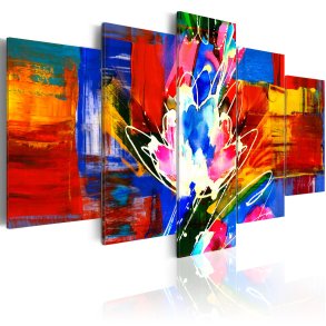 ARTGEIST Power of Colours - Kunstnerisk billede i mange nuancer trykt p lrred - Flere strrelser
