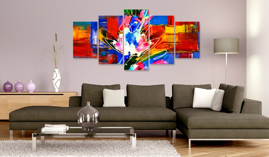 ARTGEIST Power of Colours - Kunstnerisk billede i mange nuancer trykt p lrred - Flere strrelser