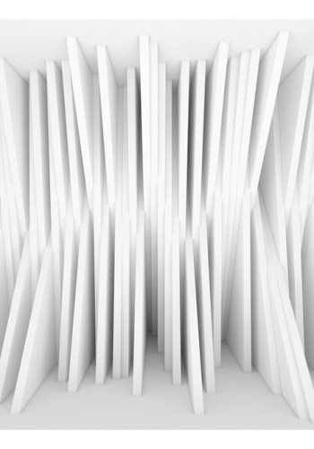ARTGEIST Fototapet af hvid 3D effekt - White Balance (flere strrelser)
