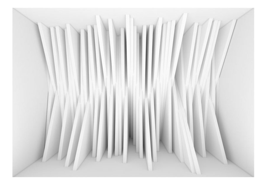 ARTGEIST Fototapet af hvid 3D effekt - White Balance (flere strrelser)