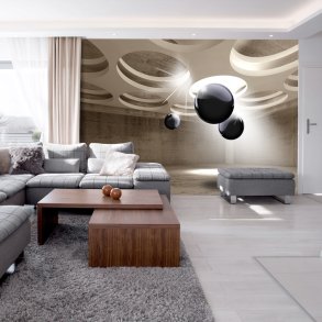 ARTGEIST fototapet -  Geometric Glare, flyvende geometriske figurer (flere strrelser)