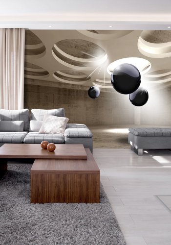 ARTGEIST fototapet -  Geometric Glare, flyvende geometriske figurer (flere strrelser)