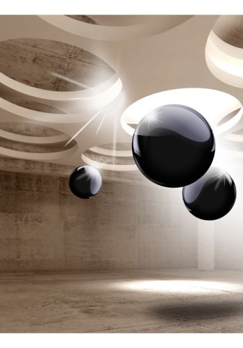 ARTGEIST fototapet -  Geometric Glare, flyvende geometriske figurer (flere strrelser)