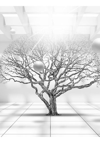 ARTGEIST fototapet - Tree of Future, tr med 3D-effekt (flere strrelser)