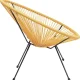 KARE DESIGN Acapulco Yellow lnestol/havestol - gul polyethylen og stl
