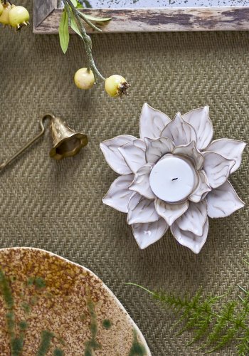 CREATIVE COLLECTION Eira Fyrfadsstage, Natur, Stentj