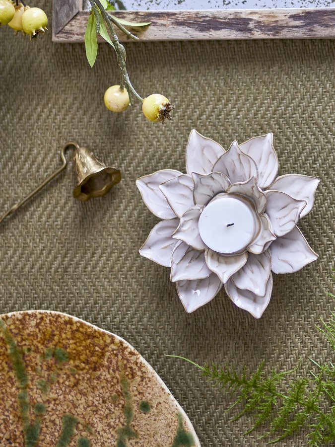 CREATIVE COLLECTION Eira Fyrfadsstage, Natur, Stentj