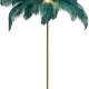 KARE DESIGN Feather Palm gulvlampe - grn strudsefjer og messing stl