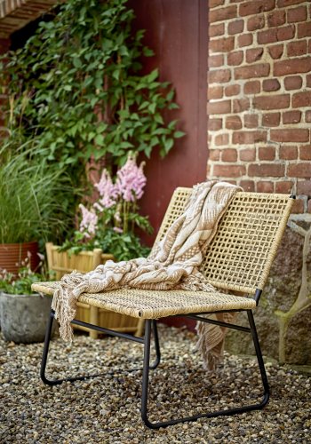 BLOOMINGVILLE Vallone udendrs loungestol - natur polyrattan og metal