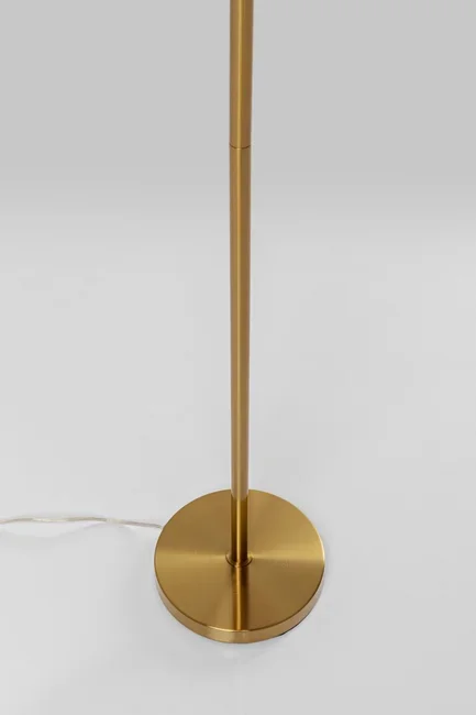 KARE DESIGN Feather Palm gulvlampe - rustrd strudsefjer og messing stl