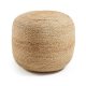 KAVE HOME Dip puf - natur jute, rund (50) 