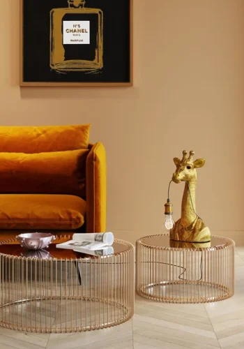 KARE DESIGN Animal Giraffe bordlampe - guld polyresin