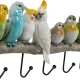 KARE DESIGN Exotic Birds knagerkke, m. 5 knager - multifarvet polyresin og stl