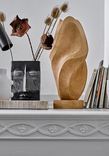 BLOOMINGVILLE Delier figur - brun polyresin (H:40)