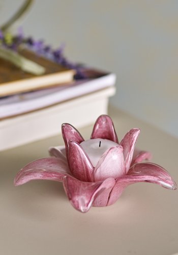 BLOOMINGVILLE Wren Deko, Rosa, Glas