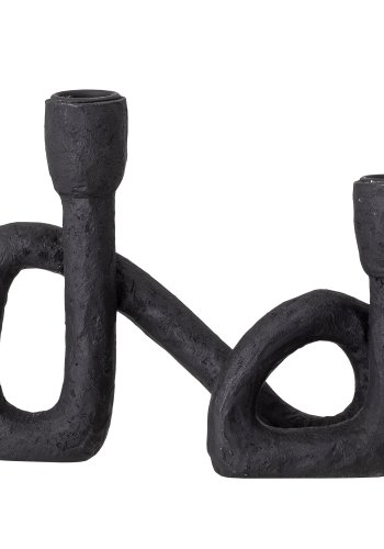 BLOOMINGVILLE Mashel Lysestage, Sort, Polyresin