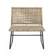 BLOOMINGVILLE Vallone udendrs loungestol - natur polyrattan og metal