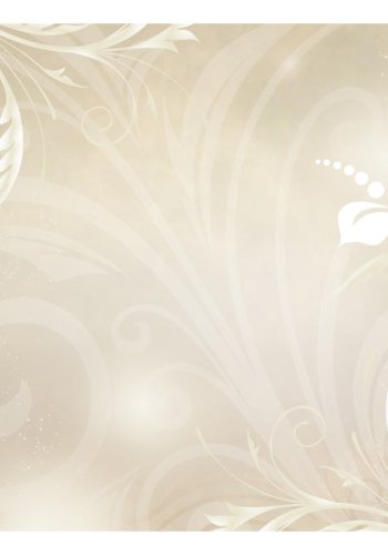 ARTGEIST - Fototapet med flotte blomster motiver p beige baggrund - Flere strrelser