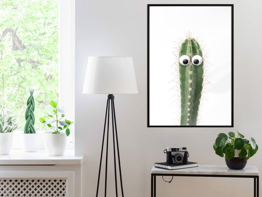 ARTGEIST Plakat med ramme - Funny Cactus I