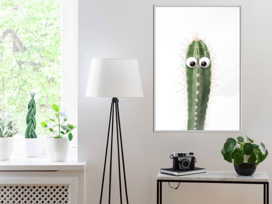 ARTGEIST Plakat med ramme - Funny Cactus I
