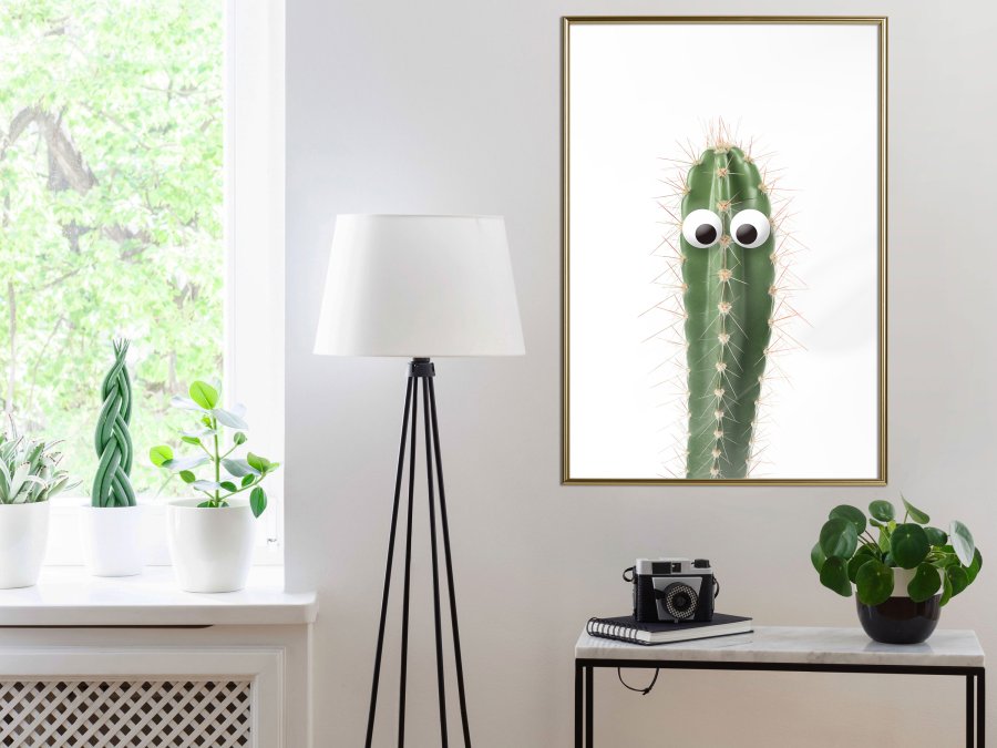 ARTGEIST Plakat med ramme - Funny Cactus I