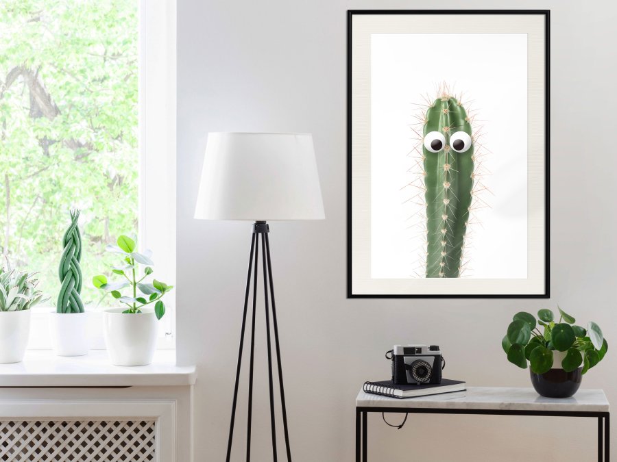 ARTGEIST Plakat med ramme - Funny Cactus I