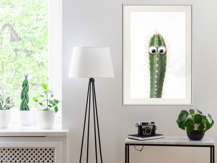 ARTGEIST Plakat med ramme - Funny Cactus I