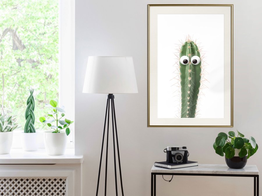 ARTGEIST Plakat med ramme - Funny Cactus I